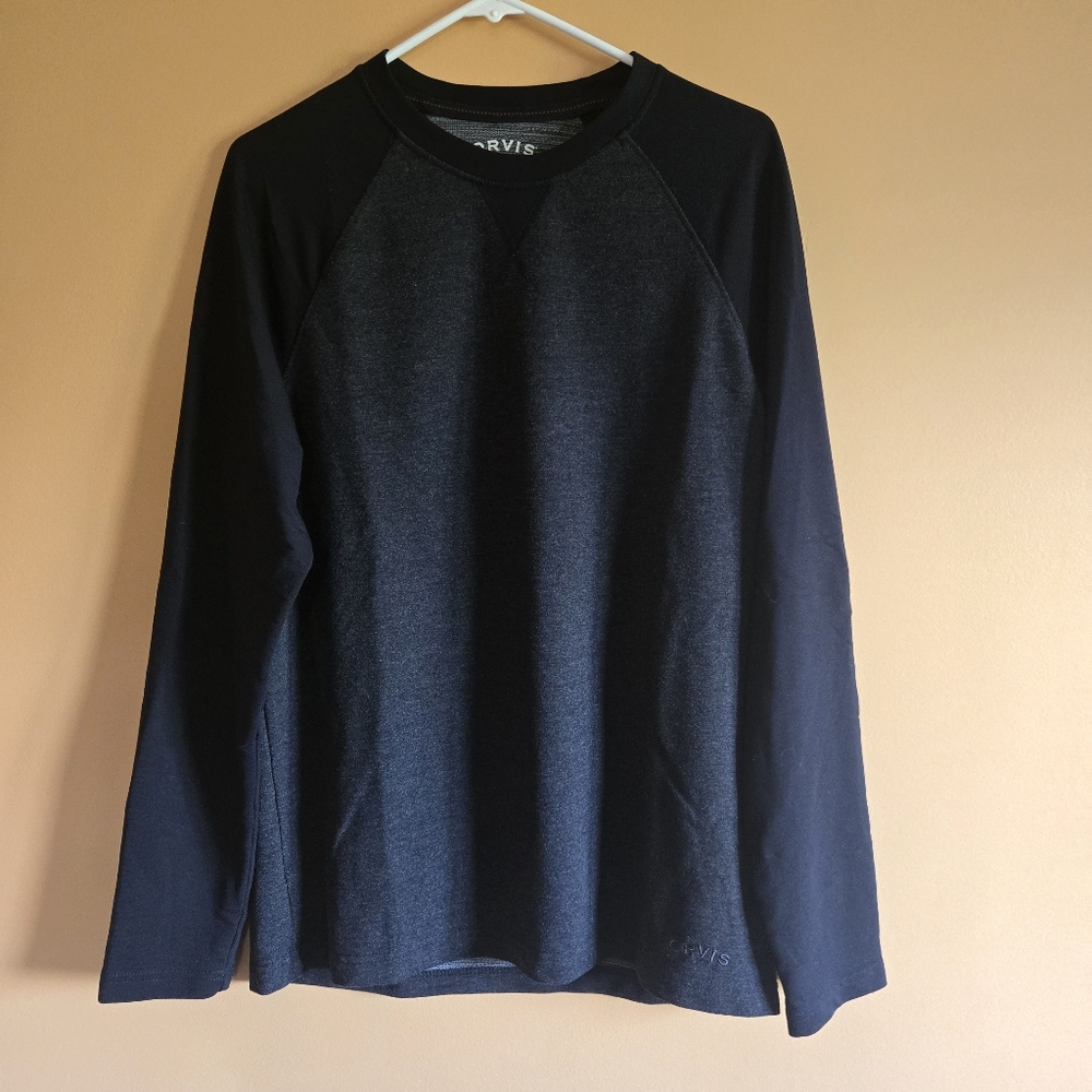 Orvis Raglan Crew Neck Pullover PTP=20.5"